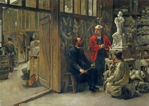 Pracownia Rzeźbiarzy, ok.1870